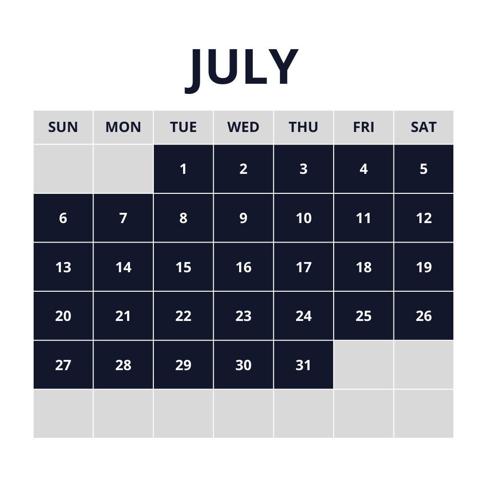 July Lodging