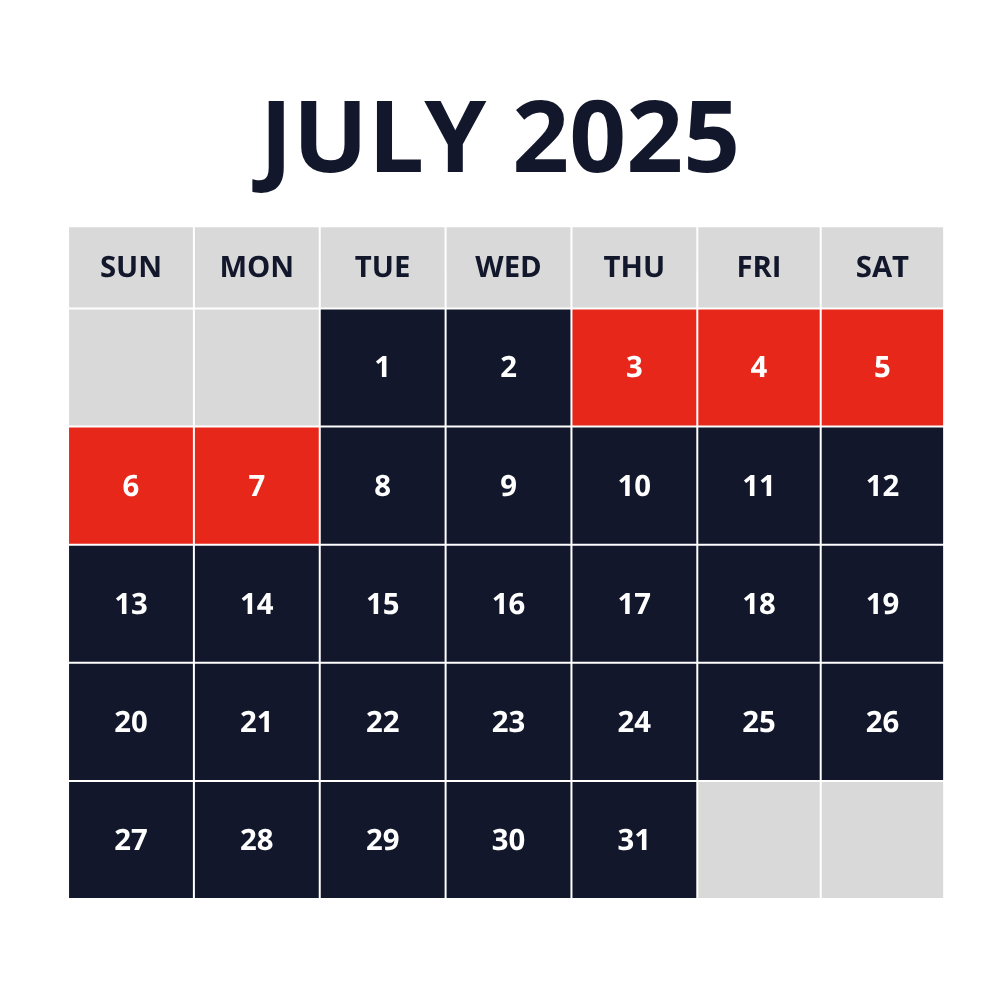 July Lodging